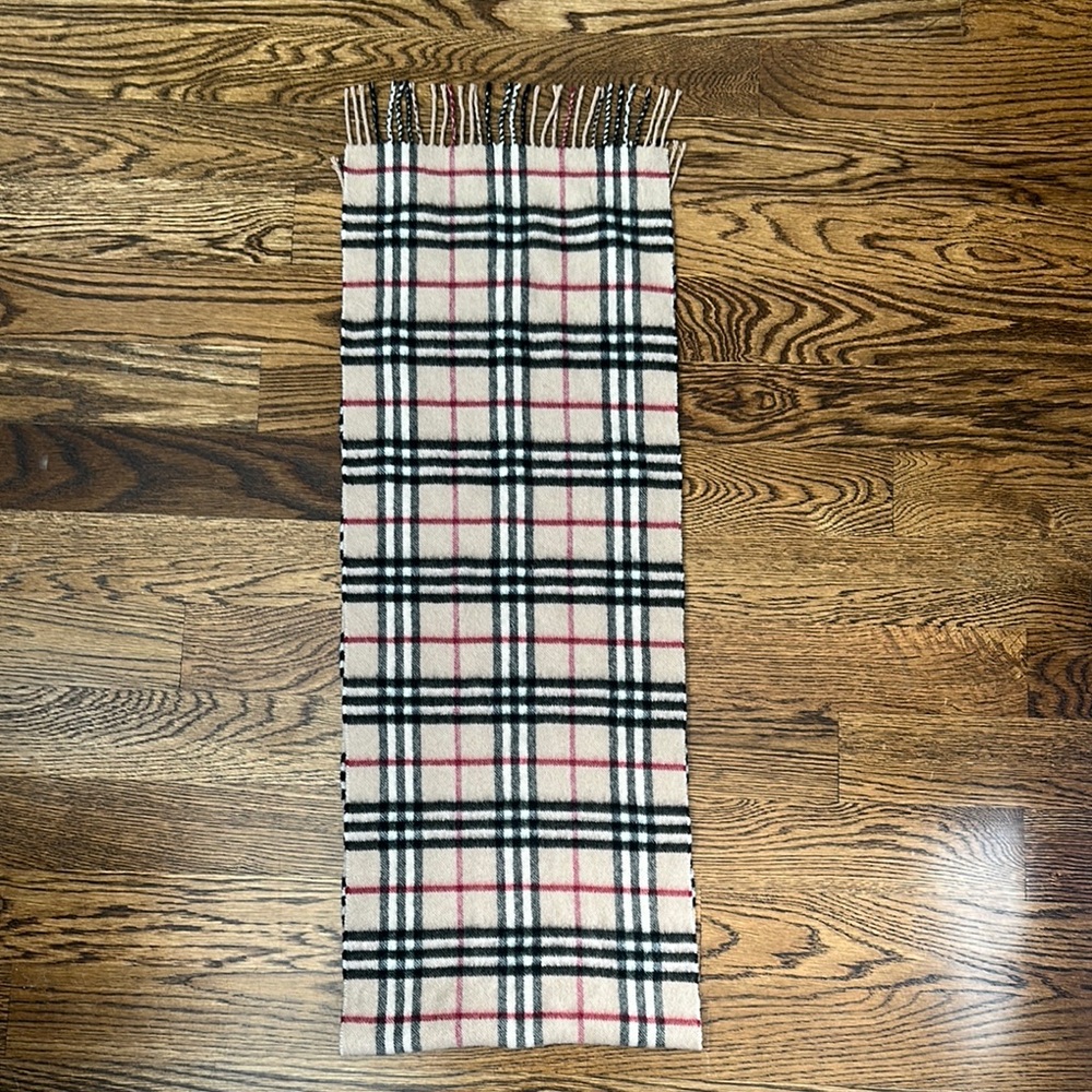 Burberry Check Cashmere Scarf
